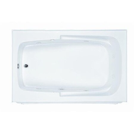 Reliance Baths Reliance Baths R6036ISW-W-LH Integral Skirted 60 x 36 in. in. Whirlpool Bathtub With End Drain; White Finish R6036ISW-W-LH